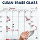 Quartet Infinity Magnetic Glass Dry Erase Calendar Board - 3413820106
