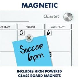 Quartet Infinity Magnetic Glass Dry Erase Calendar Board - 3413820106