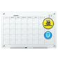 Quartet Infinity Magnetic Glass Dry Erase Calendar Board - 3413820106