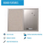 MasterVision MV Fabric/Dry-erase Bulletin Board - MX04331608