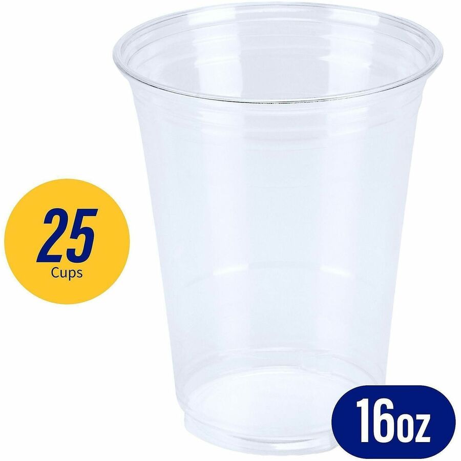 Genuine Joe 16 oz Clear Plastic Cups - 58230