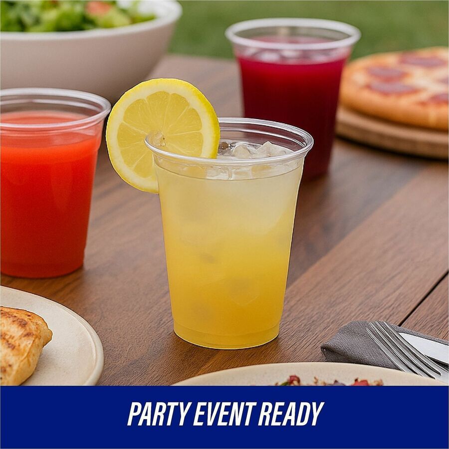 Genuine Joe 16 oz Clear Plastic Cups - 58230