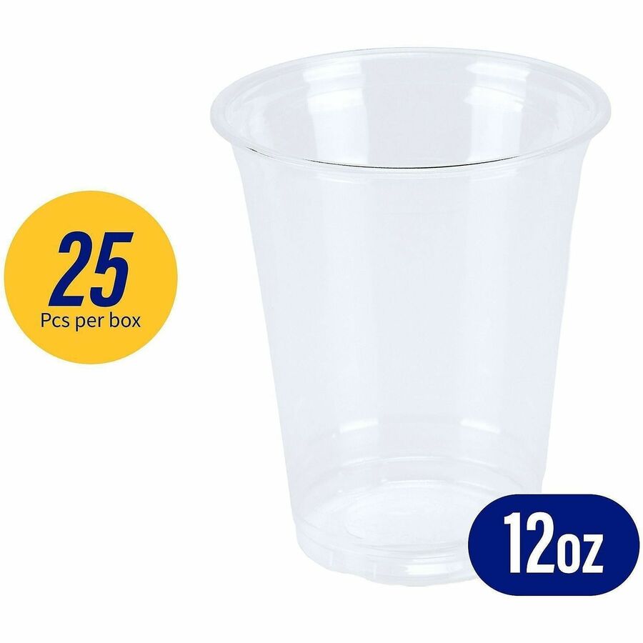Genuine Joe 12 oz Clear Plastic Cups - 58231