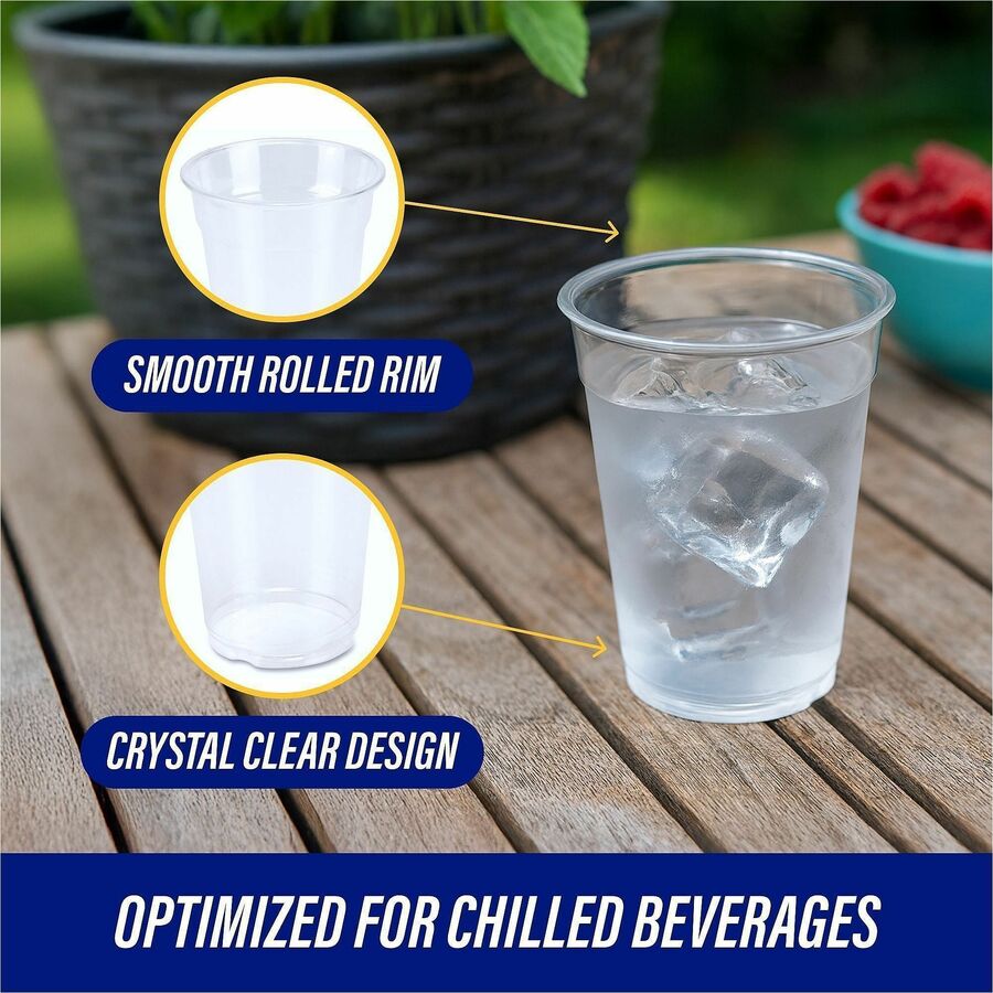 Genuine Joe 9 oz Clear Plastic Cups - 58233