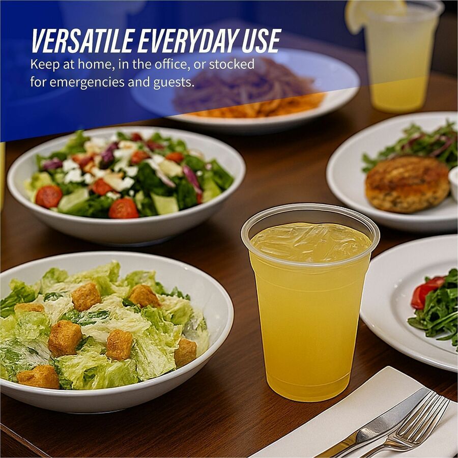 Genuine Joe 9 oz Clear Plastic Cups - 58233