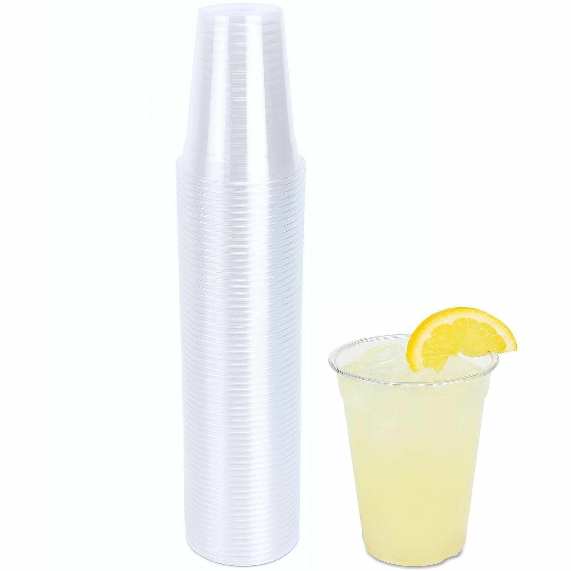 Genuine Joe 9 oz Clear Plastic Cups