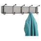 Safco Onyx 5-hook Steel Mesh Wall Rack - 6403BL
