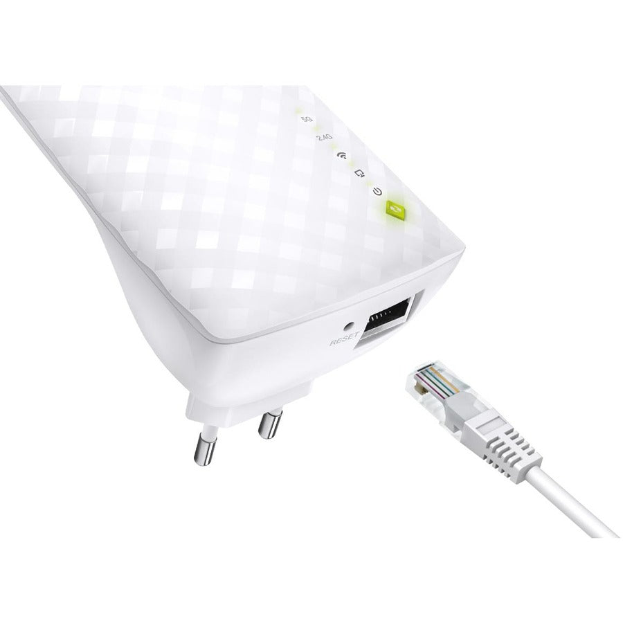 TP-Link RE200 Dual Band IEEE 802.11ac 750 Mbit/s Wireless Range Extender - White - RE200