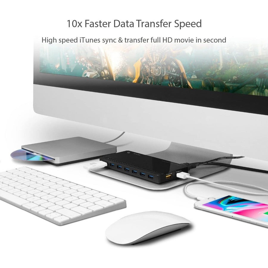 TP-Link USB 3.0 7-Port Hub with 2 Charging Ports - UH720
