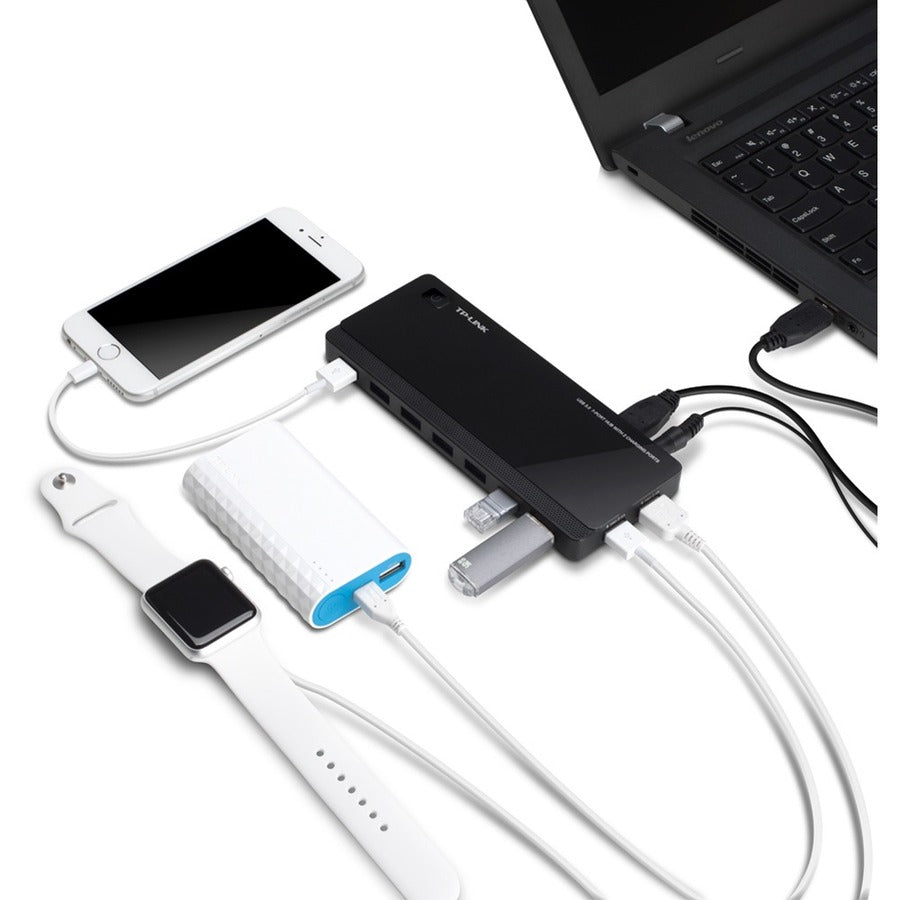 TP-Link USB 3.0 7-Port Hub with 2 Charging Ports - UH720