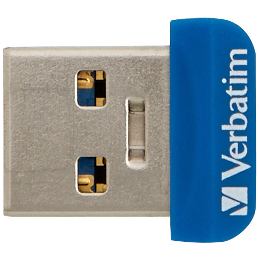 Verbatim 64GB Store 'n' Stay Nano USB 3.0 Flash Drive - Blue - 98711