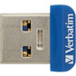 Verbatim 64GB Store 'n' Stay Nano USB 3.0 Flash Drive - Blue - 98711