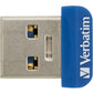 Verbatim 64GB Store 'n' Stay Nano USB 3.0 Flash Drive - Blue - 98711