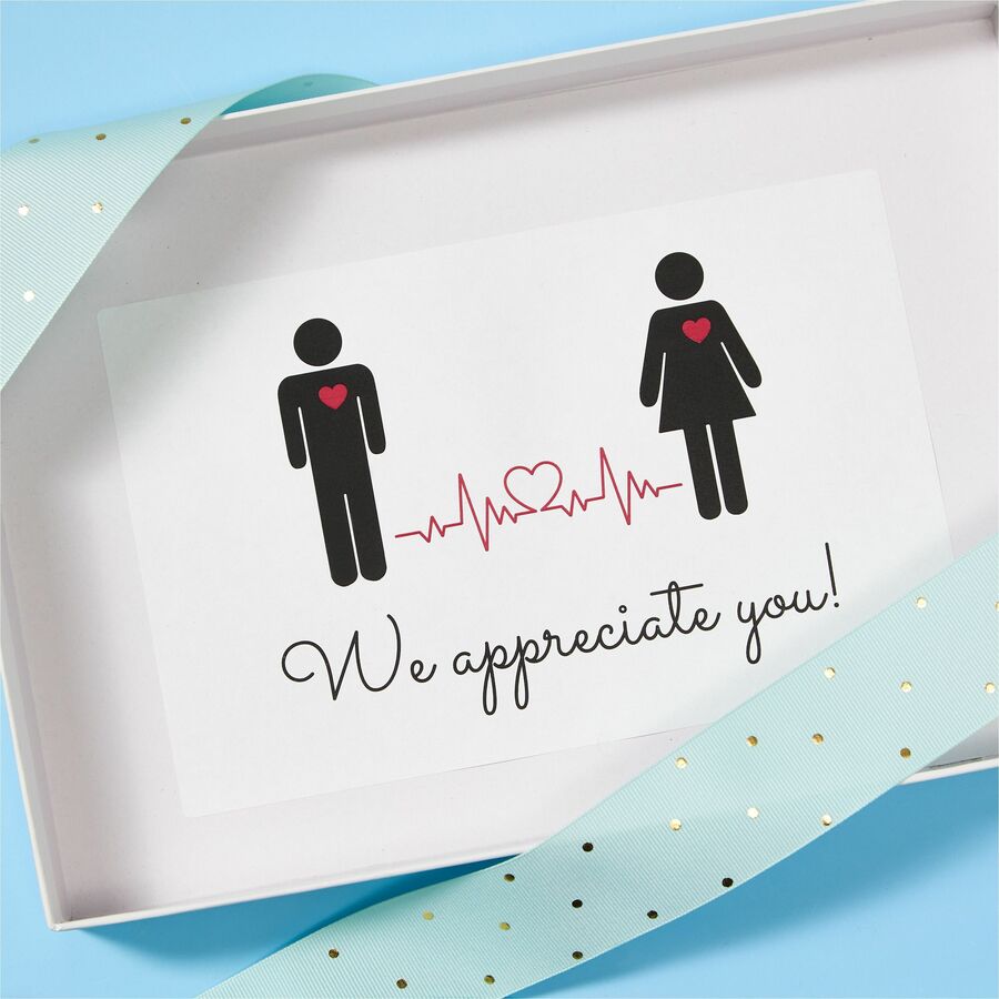 Avery&reg; White Rectangle LabelsTrueBlock&reg;, 8-1/2" x 5-1/2" , for Laser and Inkjet Printers - 05126