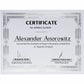 St. James&reg; Premium Weight Certificates, Jazz Design, Silver Foil, White, 65 lb, 8.5 x 11" , Pack of 15, 83424
