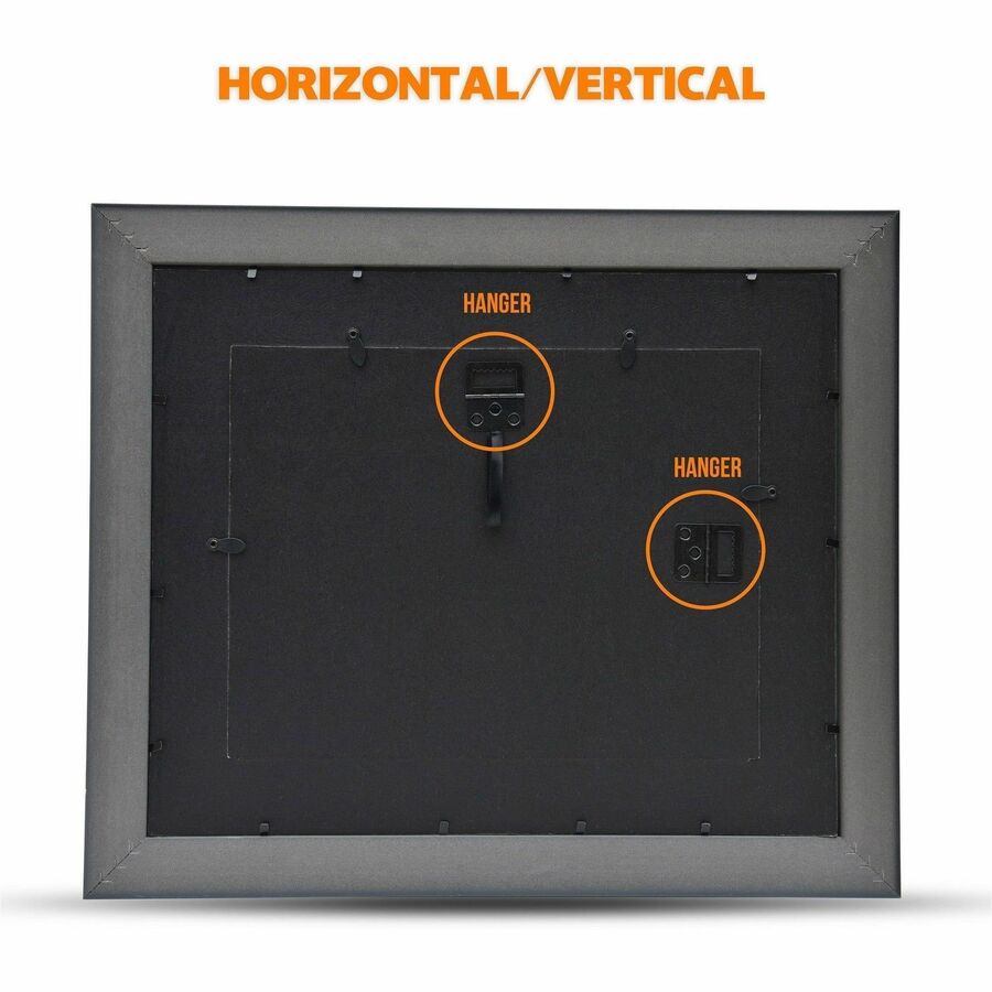 St. James&reg; Certificate/Diploma/Document Frame, 8.5x11" , Tuxedo Black with Double Mat White/Black, 83910 - 83910