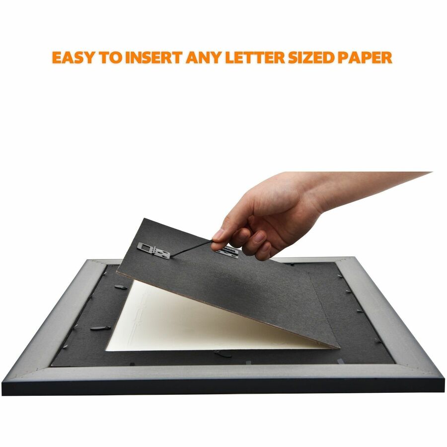 St. James&reg; Certificate/Diploma/Document Frame, 8.5x11" , Tuxedo Black with Double Mat White/Black, 83910 - 83910