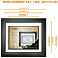 St. James&reg; Certificate/Diploma/Document Frame, 8.5x11" , Tuxedo Black with Double Mat White/Black, 83910 - 83910