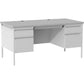 Lorell Fortress Series Double-Pedestal Desk