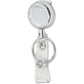 Merangue Chrome-finish Metal Badge Reel