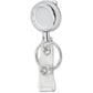 Merangue Chrome-finish Metal Badge Reel