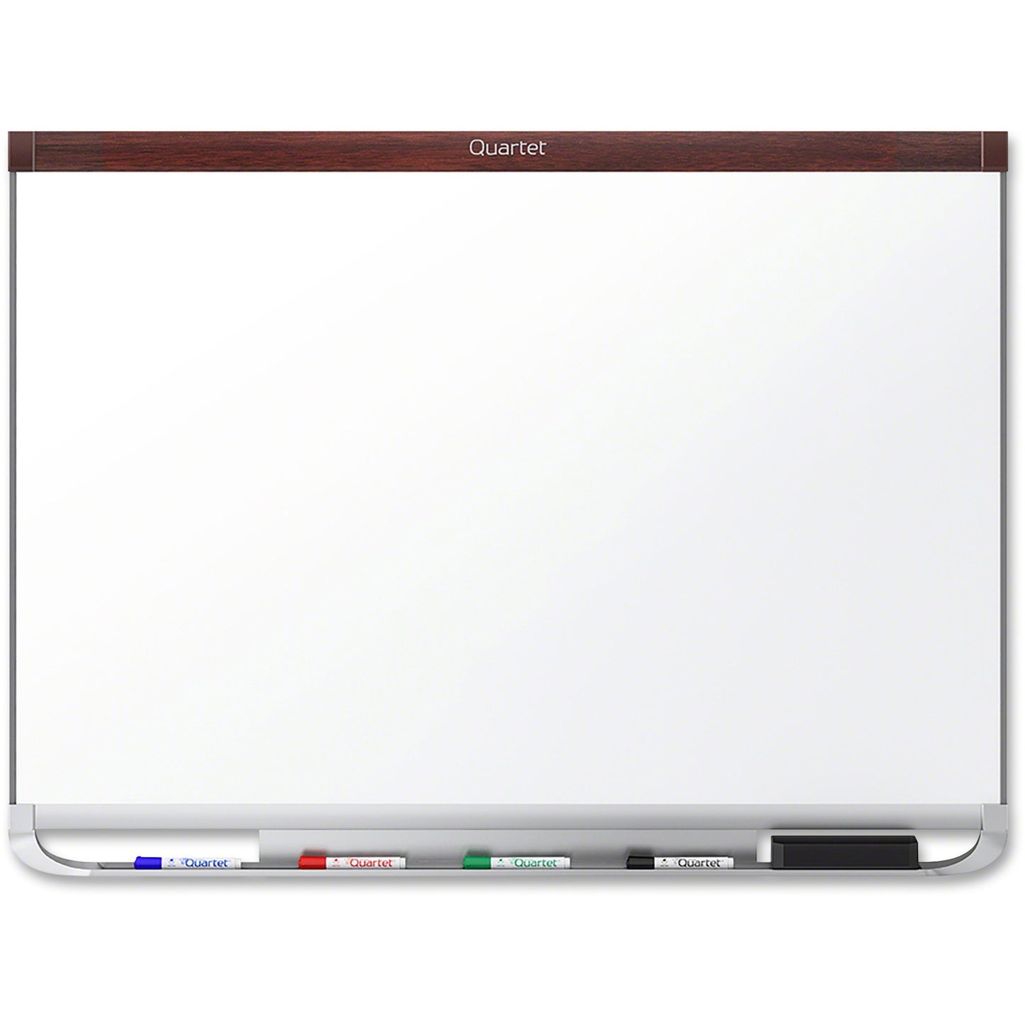Quartet Prestige 2 Mahogany Magnetic Total Erase Board