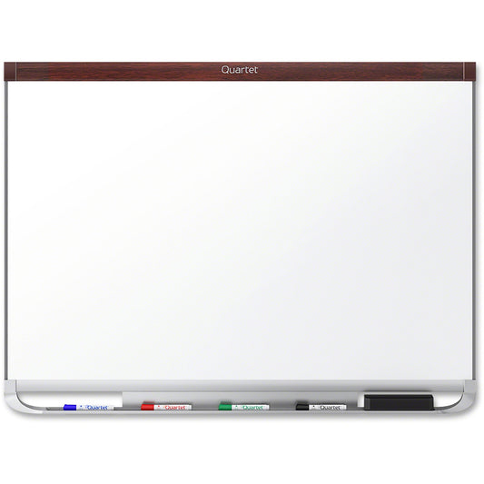 Quartet Prestige 2 Mahogany Magnetic Total Erase Board