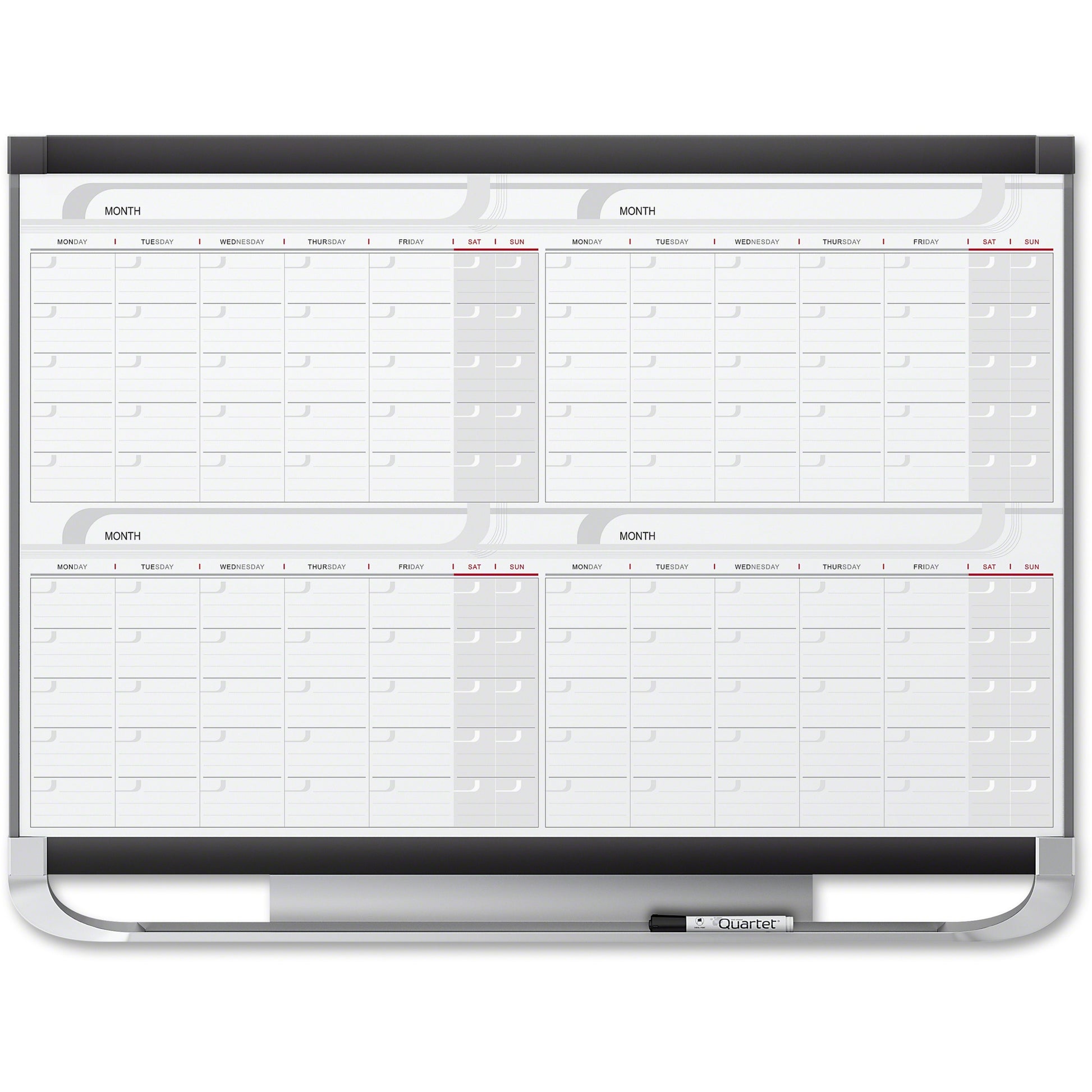 Quartet Prestige Total-erase Four-month Calendar