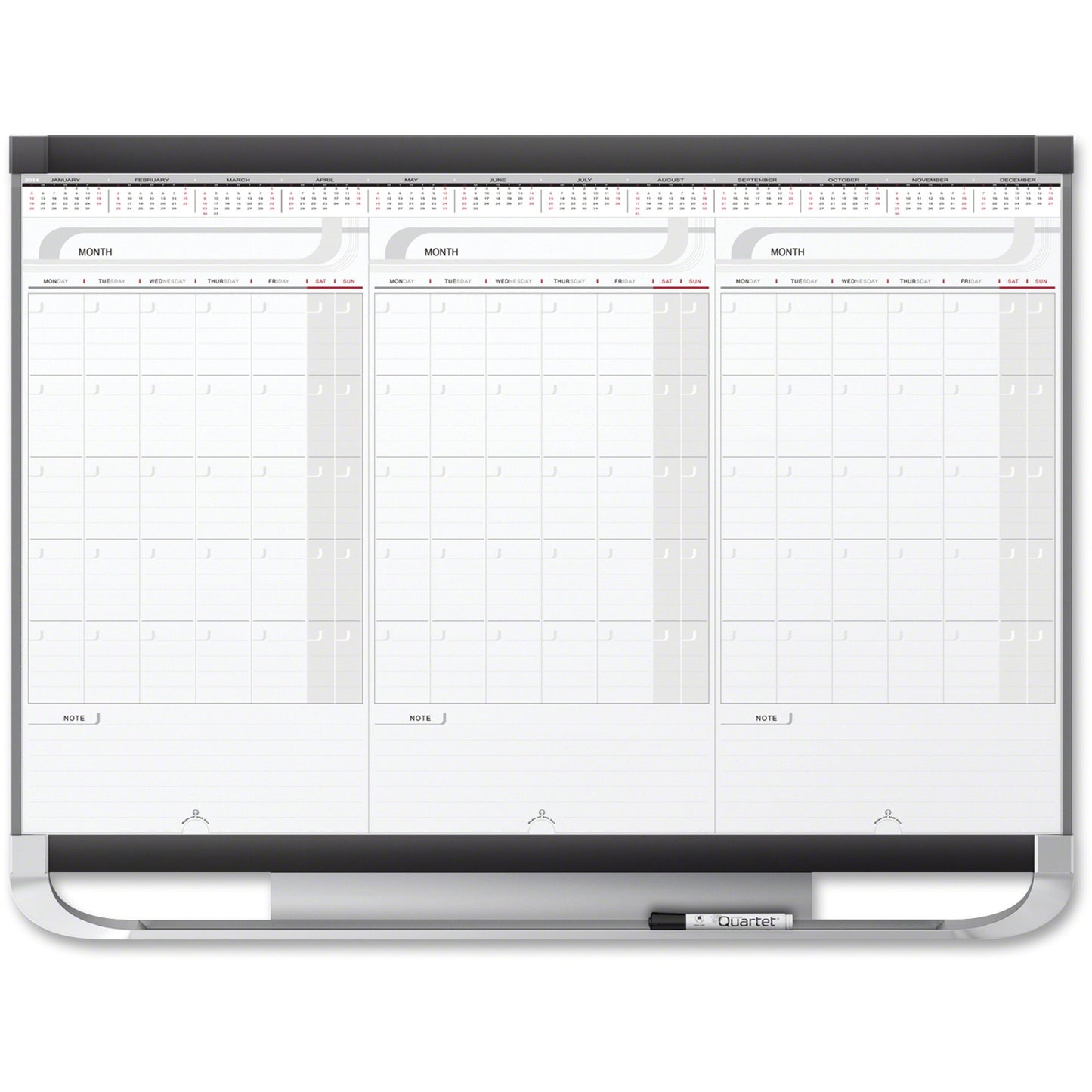 Quartet Prestige Modular 3-month Erase Calendar