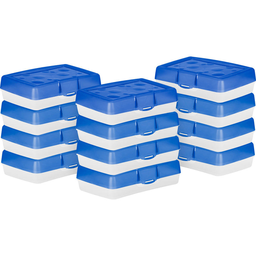 Storex Carrying Case School Stationery - Blue - 61623U12C