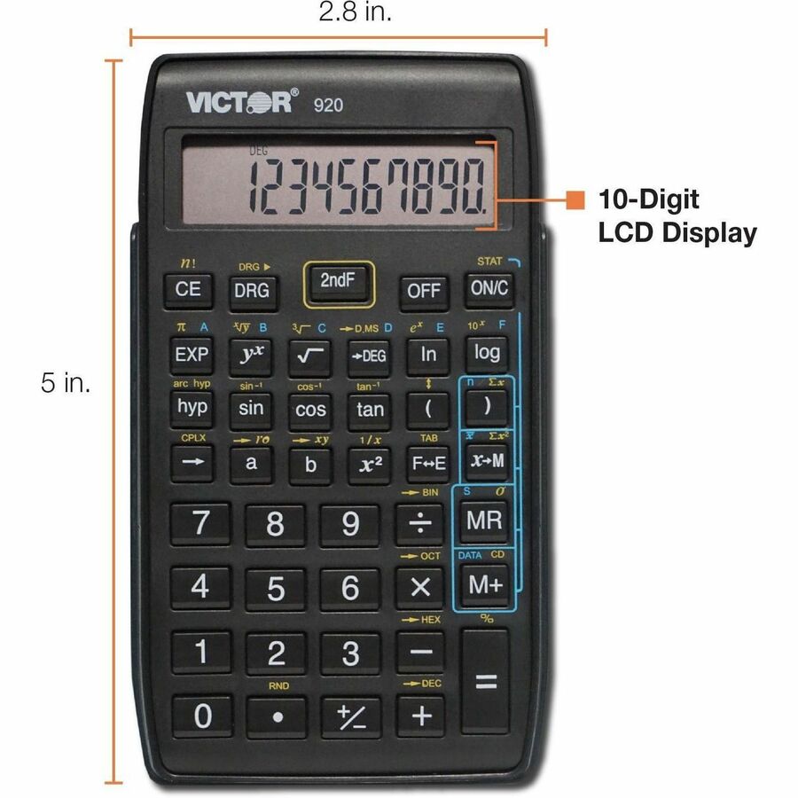 Victor 10-Digit Compact Scientific Calculator - 920