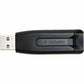 Verbatim 256GB Store 'n' Go V3 USB 3.2 Gen 1 Flash Drive - Gray - 49168
