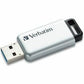 Verbatim 64GB Store'n' Go Secure Pro USB 3.0 Flash Drive with AES 256 Hardware Encryption - Silver