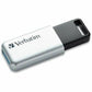 Verbatim 64GB Store'n' Go Secure Pro USB 3.0 Flash Drive with AES 256 Hardware Encryption - Silver - 98666