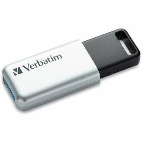 Verbatim 64GB Store'n' Go Secure Pro USB 3.0 Flash Drive with AES 256 Hardware Encryption - Silver - 98666