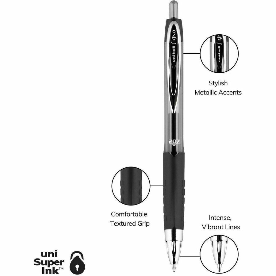uniball 207 Retractable Gel Pens - 1921063