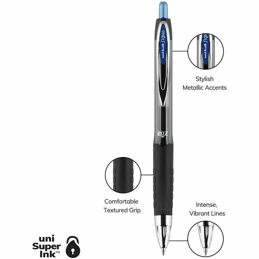 uniball 207 Retractable Gel Pens - 1921064