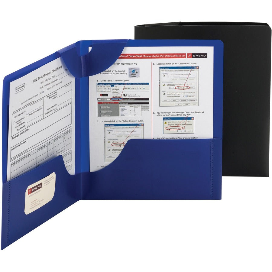 Smead Lockit Letter Pocket Folder - 87941
