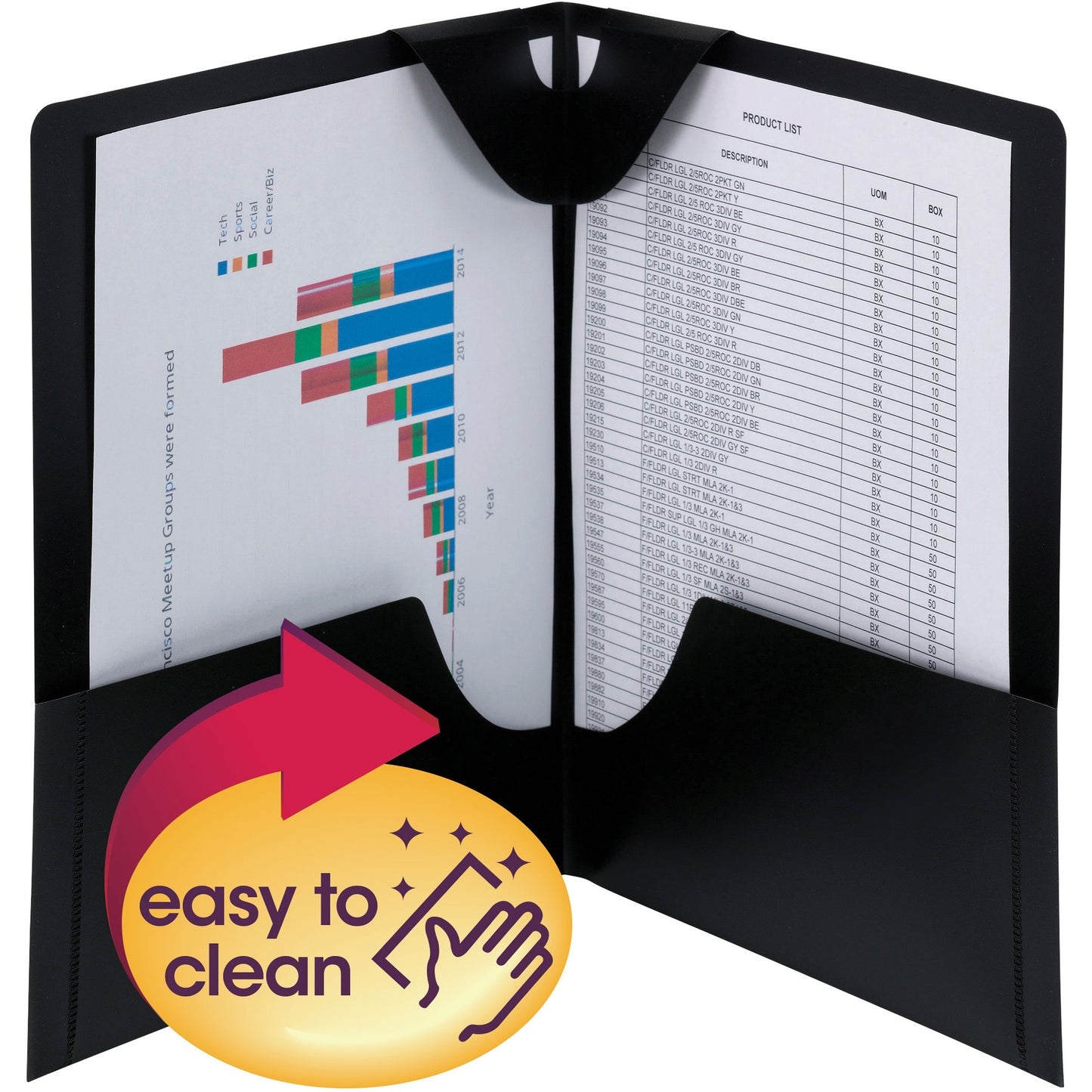 Smead Lockit Letter Pocket Folder
