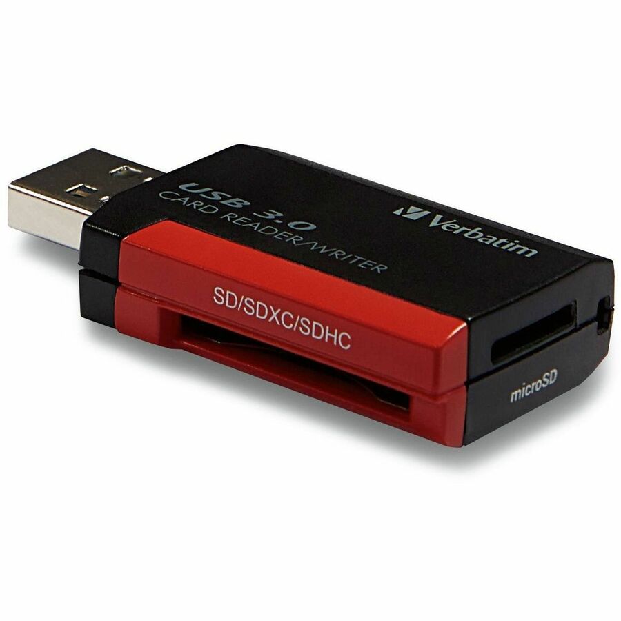 Verbatim Pocket Card Reader, USB 3.0 - Black - 98538