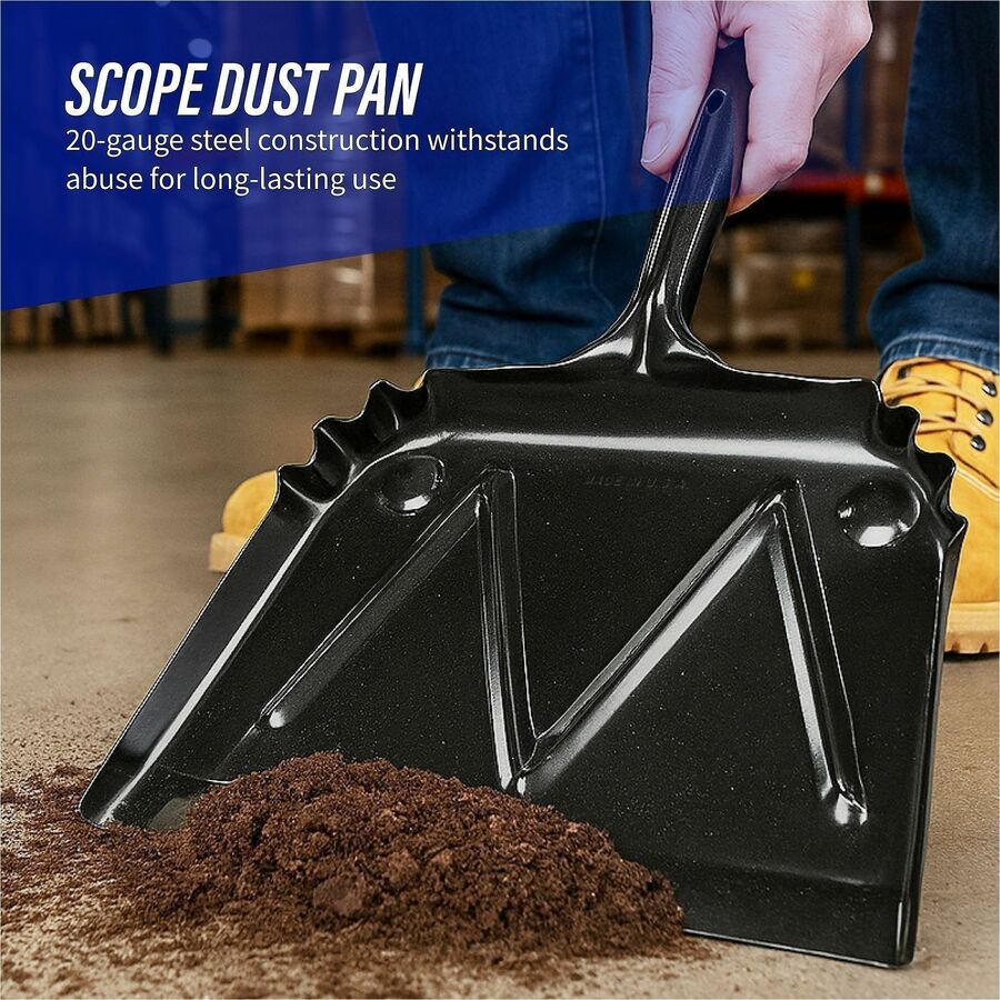 Genuine Joe Heavy-Duty Metal Dustpan - 85151