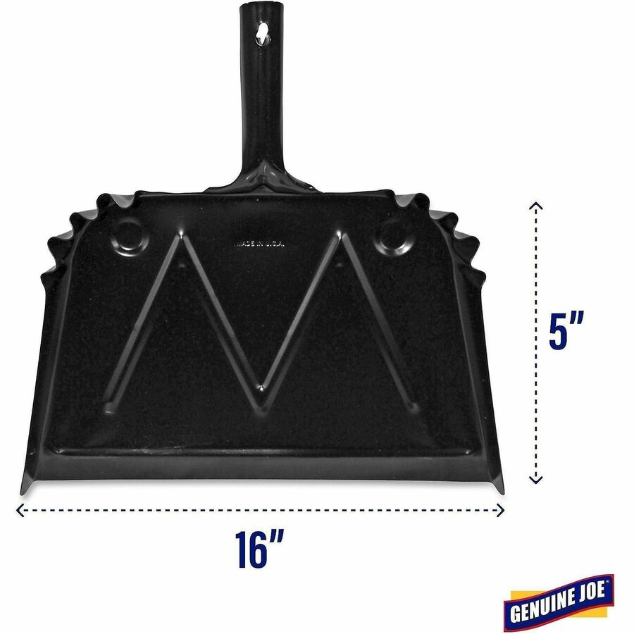 Genuine Joe Heavy-Duty Metal Dustpan - 85151