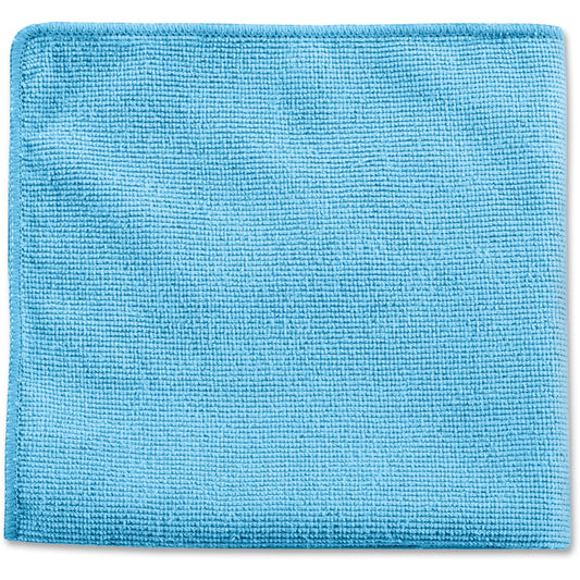 Rubbermaid Commercial Microfiber Cleaning Cloths, 12 x 12, Blue, 24/Pack