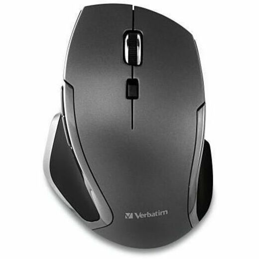 Verbatim Wireless Notebook 6-Button Deluxe Blue LED Mouse - Graphite - 98621