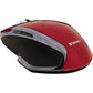Verbatim Wireless Notebook 6-Button Deluxe Blue LED Mouse - Red - 99018