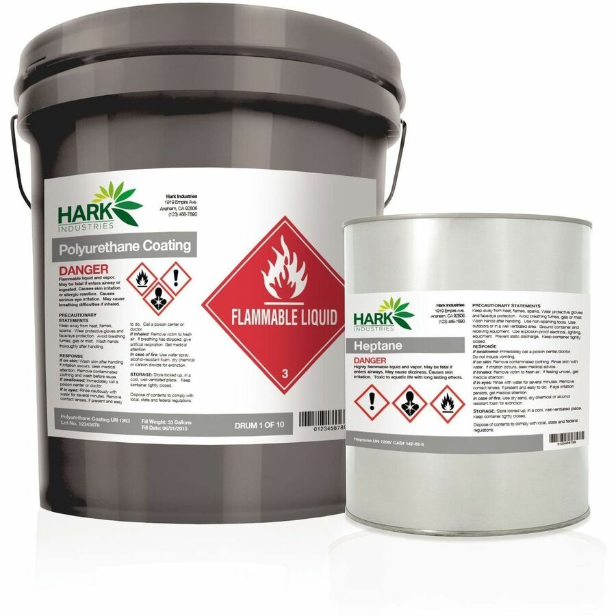 UltraDuty™ GHS Chemical Labels 8-1/2" x 11" , Permanent Adhesive, for Laser Printers - 60501