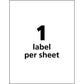 UltraDuty™ GHS Chemical Labels 8-1/2" x 11" , Permanent Adhesive, for Laser Printers - 60501