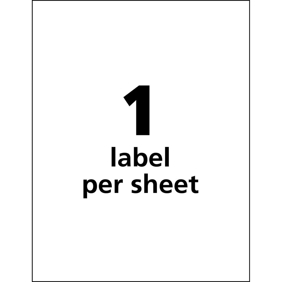 UltraDuty™ GHS Chemical Labels 8-1/2" x 11" , Permanent Adhesive, for Laser Printers - 60501