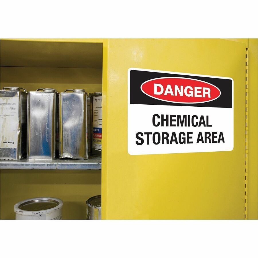 UltraDuty™ GHS Chemical Labels 8-1/2" x 11" , Permanent Adhesive, for Laser Printers - 60501