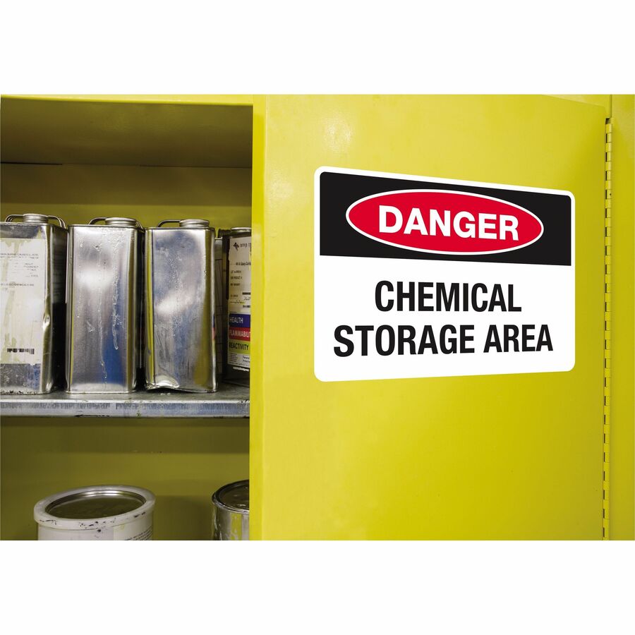 UltraDuty™ GHS Chemical Labels 8-1/2" x 11" , Permanent Adhesive, for Laser Printers - 60501
